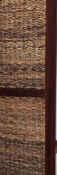 Screen is made of exotic wood 4 pans