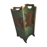 Old umbrella door art deco wooden plant motifs