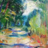 Landscape of max agostini (1914-1997) school of crozant (creuse)