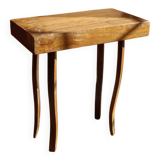 Solid wood side table