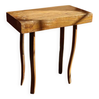 Solid wood side table