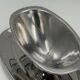 Saucière vintage en acier inoxydable avec plateau ovale intégré
