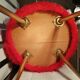 Fauteuil moumoute rouge esprit pelfran