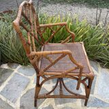 Rattan and bamboo dining room