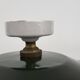 Suspension / plafonnier en tôle émaillée verte