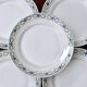 Antique ironstone plates from St Amand with a garland