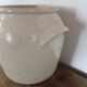 Off-white ancient sandstone pot