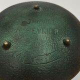 Max Le Verrier bronze trinket bowl, decoration of the sign of the zodiac Aquarius, 1930/1940