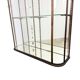 Large Antique Museum Display Cabinet with Curved Glass