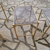Vintage nesting coffee table