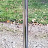 Designer reading lamp from the 70s in chrome and red lacquered sheet metal