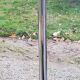 Designer reading lamp from the 70s in chrome and red lacquered sheet metal