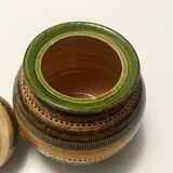 Glazed Ceramic Vase by Aldo Londi for Bitossi and for Cer Paoli, Sahara ser