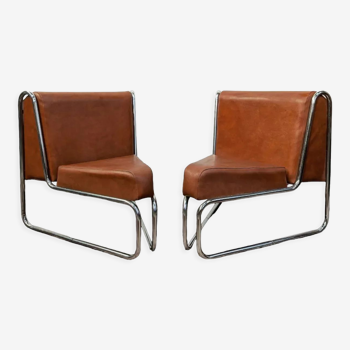 Pair of armchairs 70's