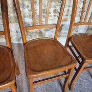 Set of 4 vintage Luterma beech bistro chairs – 1950s