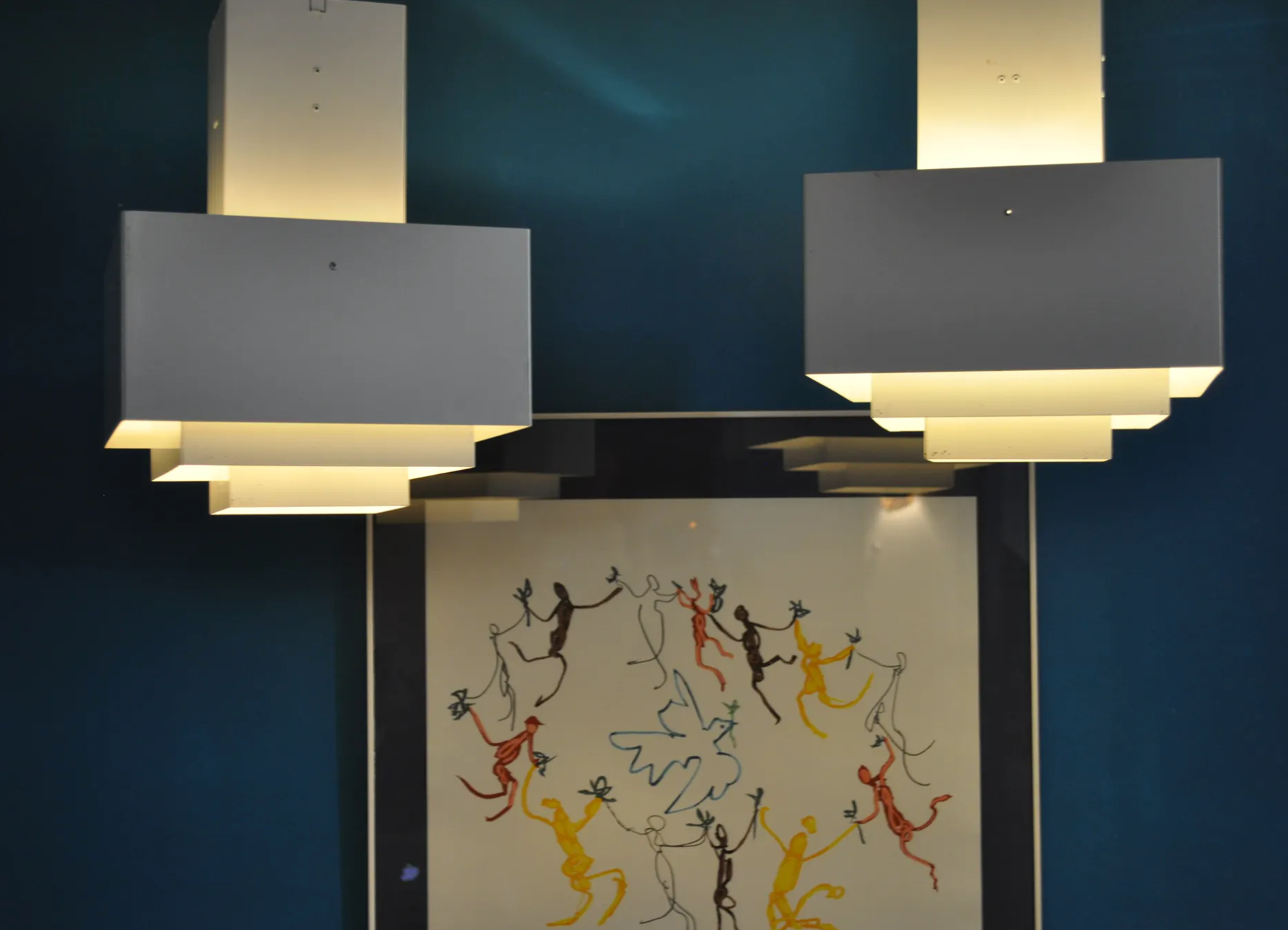 Pair of Scandinavian hanging lamps Hans Agne Jakobsson C896, Sweden 1960