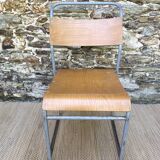 Remploy English industrial sled chairs from the 50s and 60s
