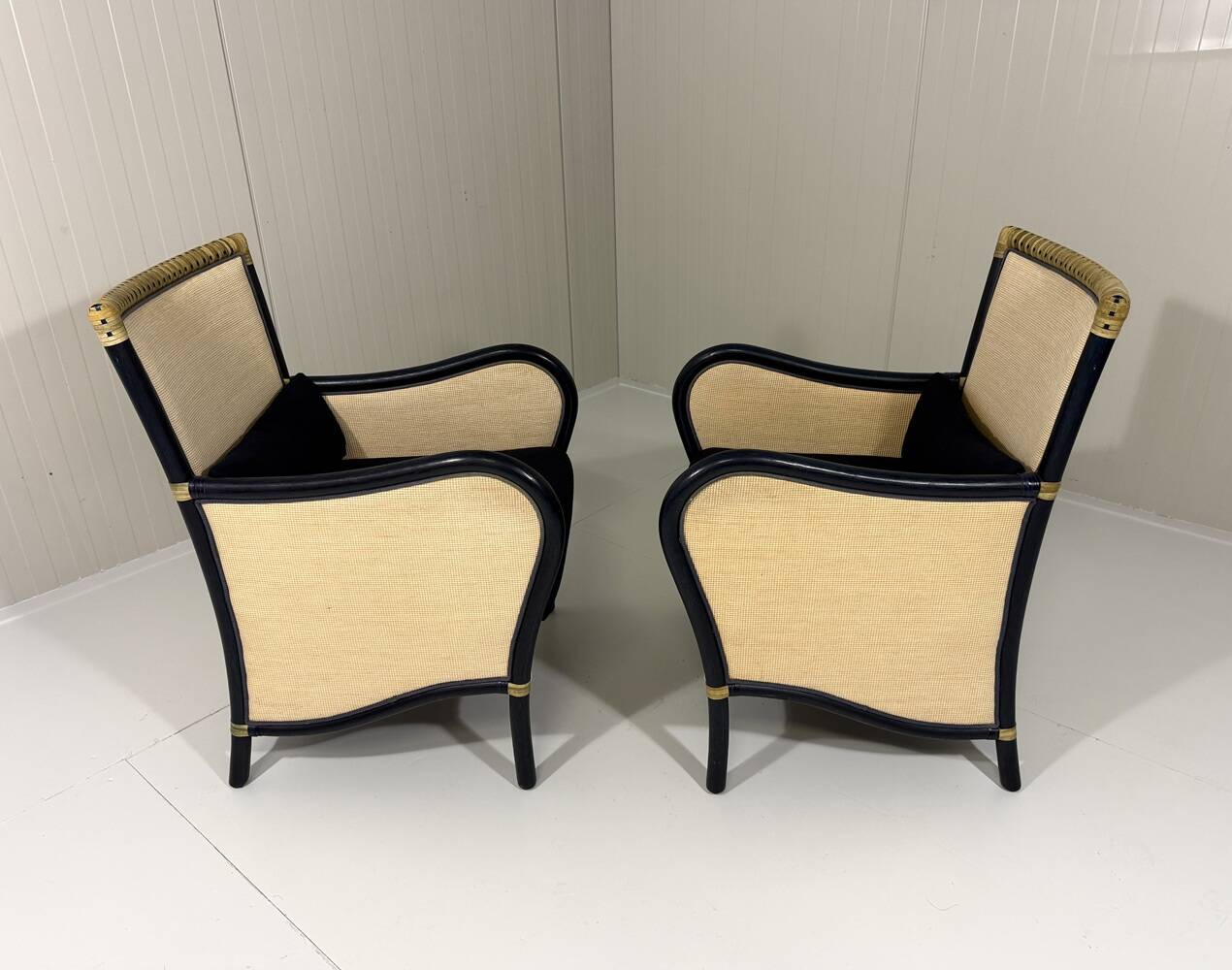 Gasparucci Italo rattan arm chairs Italy