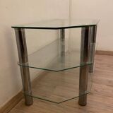 Glass and chrome furniture