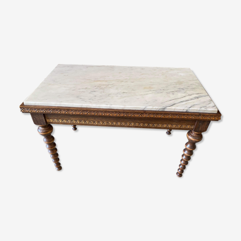 Table basse plateau marbre