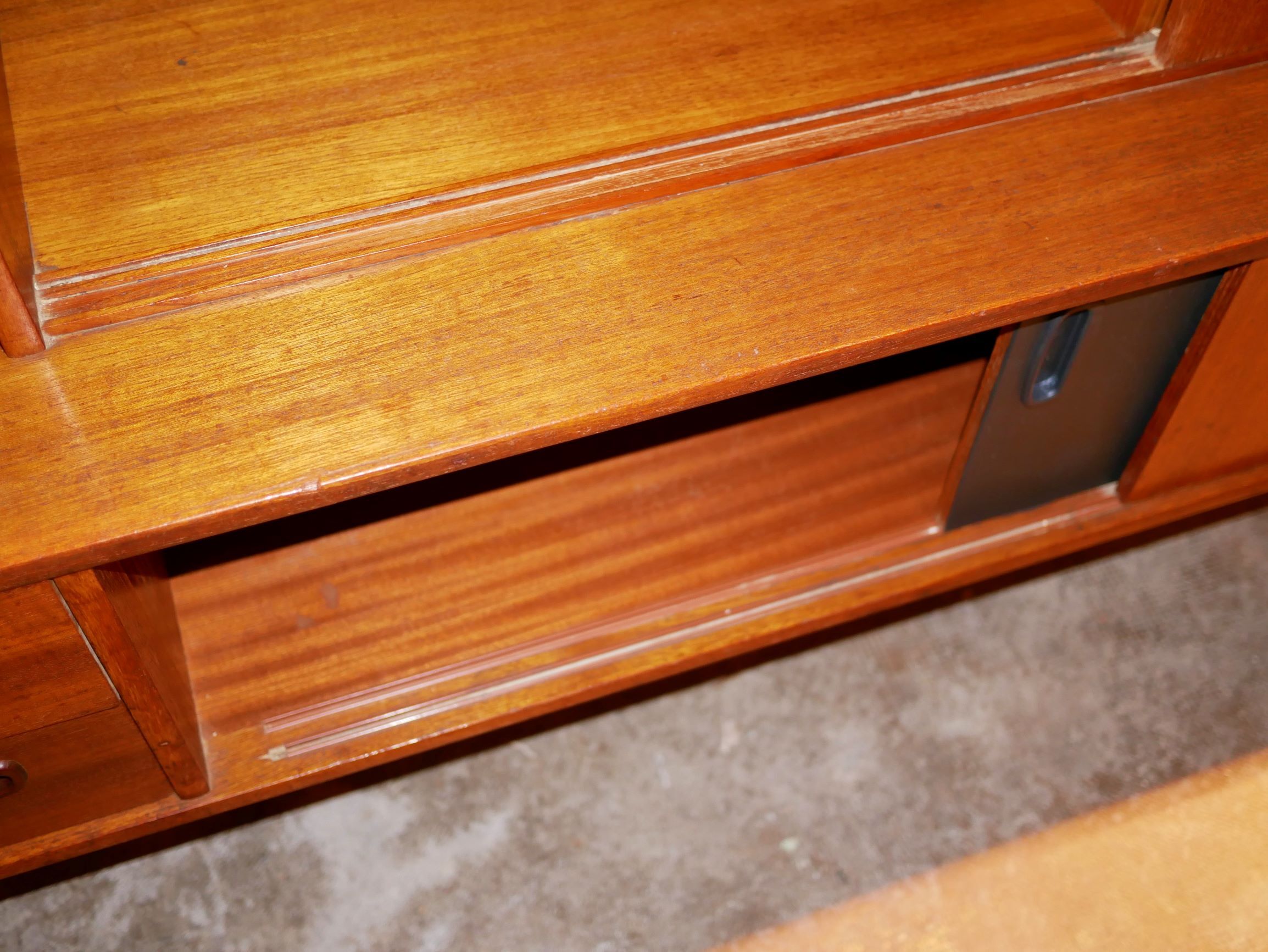 Scandinavian buffet teak model "Tilburg" by O.M.F Omer Meubel Fabriek to Samcom Lefèvre editions