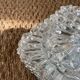 Wall lamp or ceiling lamp in transparent molded glass 1970 square