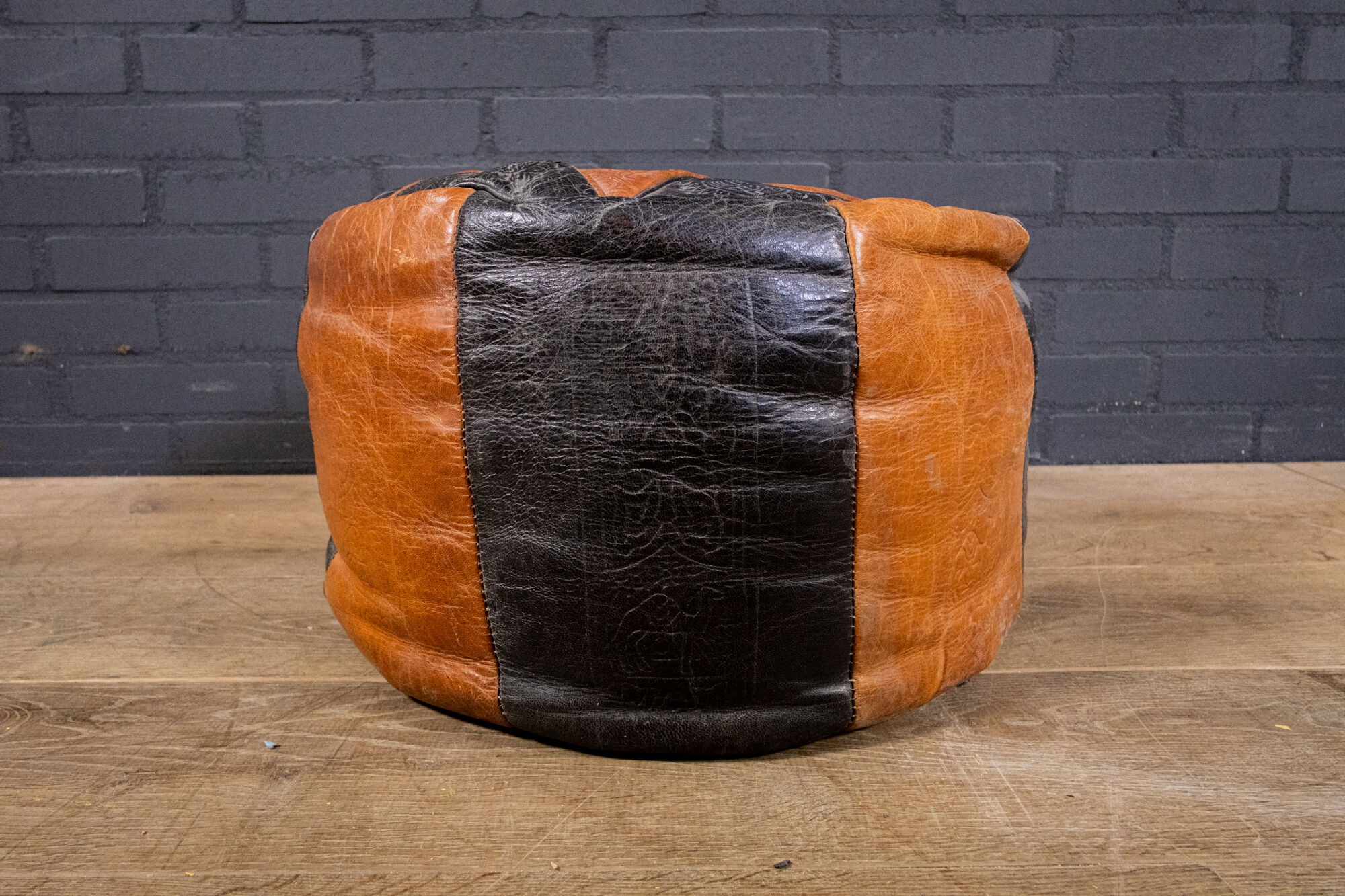 North African Leather Footstool