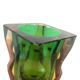 vase Murano vert et orange
