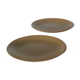 Set of 2 small oval dishes in GP village sandstone