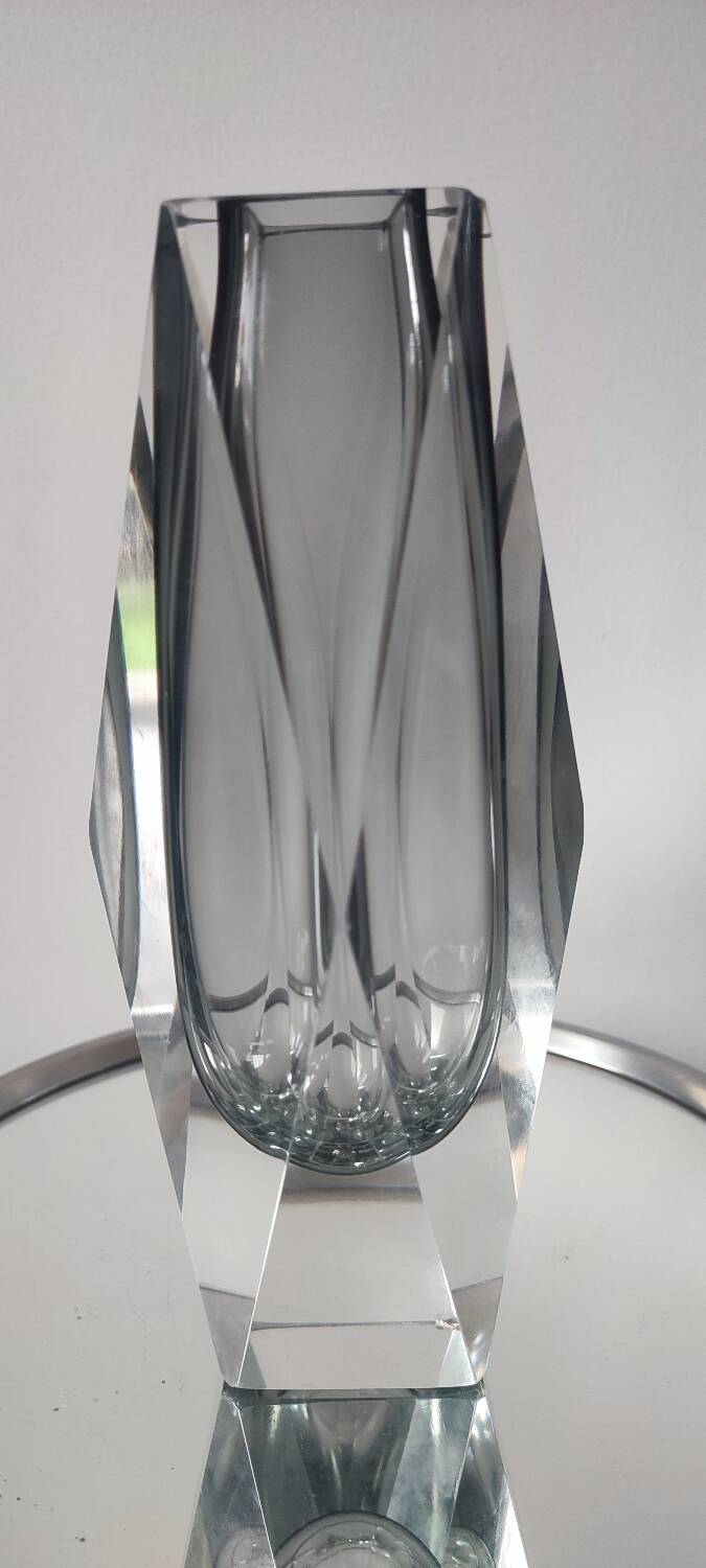 Sommerso vase Flavio Poli Seguso, Murano