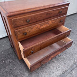 Solid oak chest of drawers
