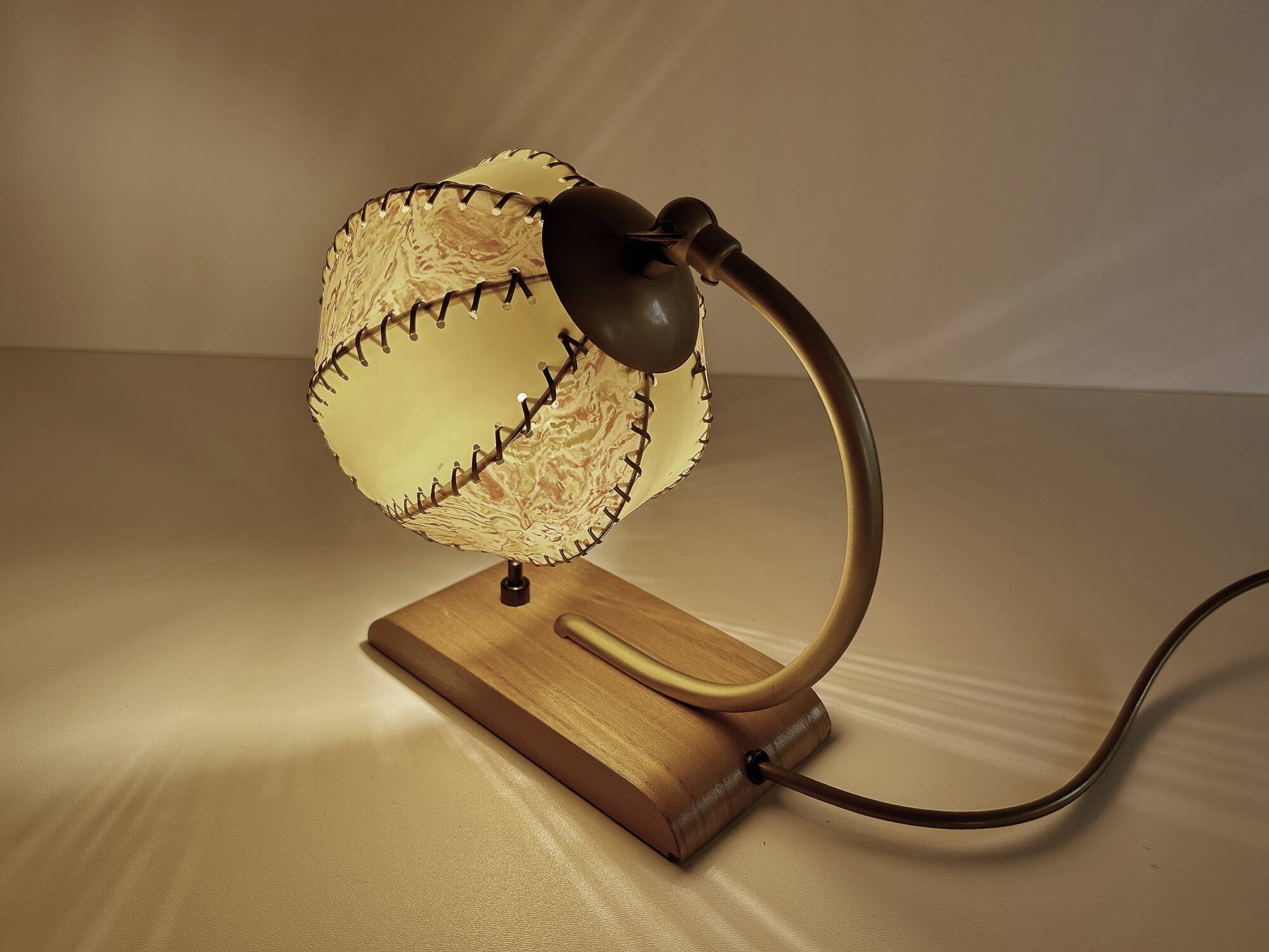Art Deco Lamp, Wood