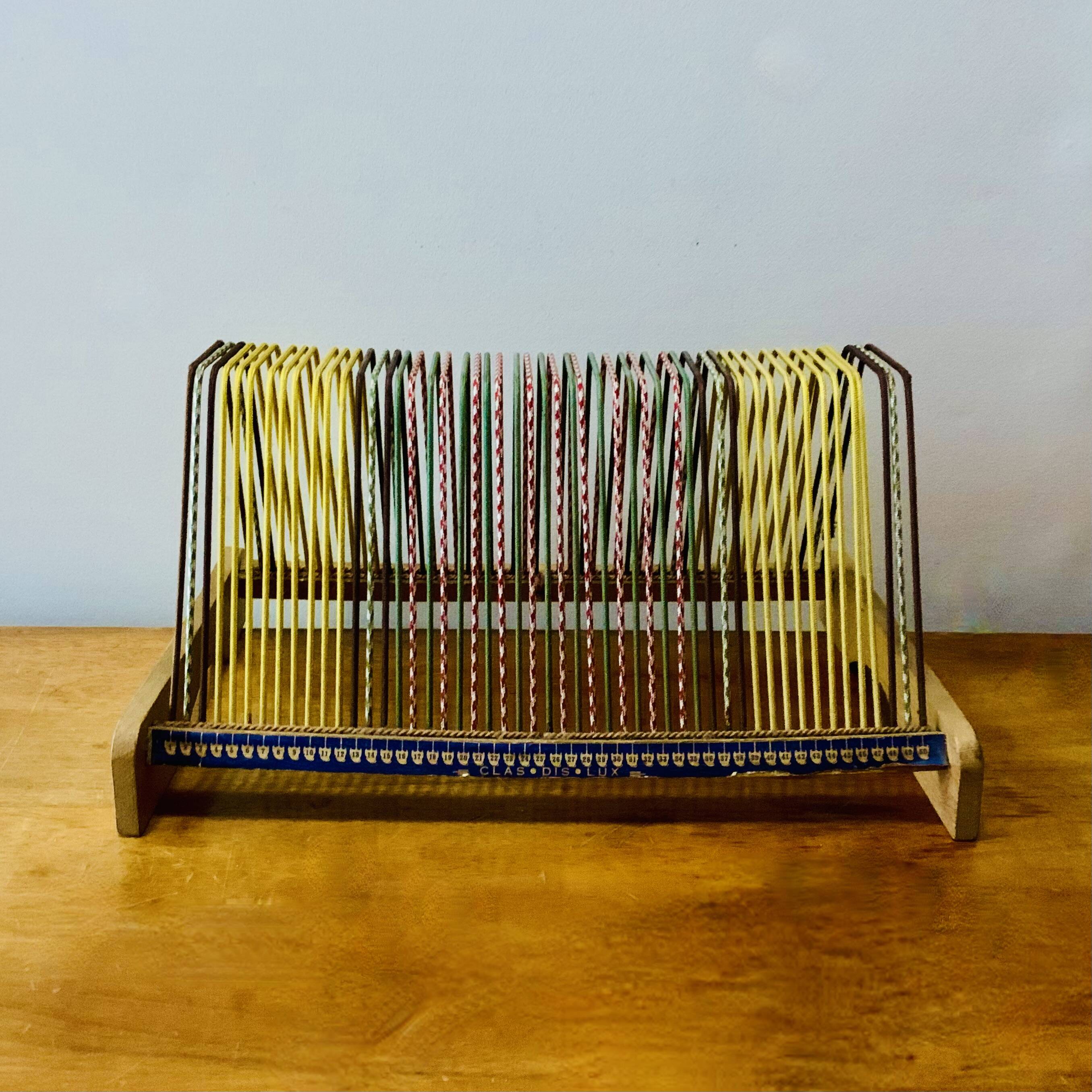 Vintage record holder for 50 vinyls - 1960s