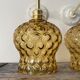 Set of two new electrified bubble glass sconces