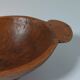 Vintage wooden fruit bowl hand-carved.