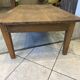 Rustic farmhouse coffee table, solid oak with 1 drawer, 1930.