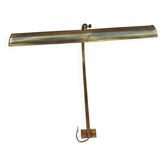 Brass wall light for picture lighting