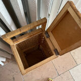 Rattan bread box