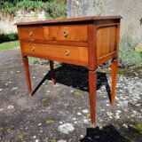 Commode console en merisier 3 tiroirs