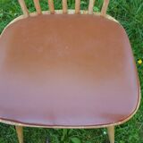 Trio of bistro chairs Baumann vintage 60s