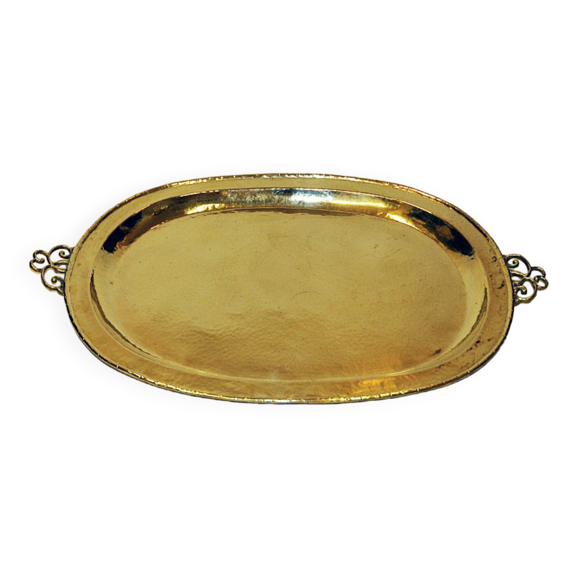 Brass tray with handles by Erickson 1930s Sweden
