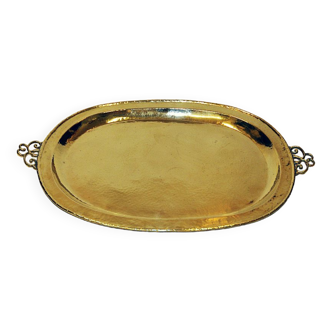 Plateau en laiton avec poignées de Erickson Suède années 1930