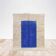 Handmade pure wool rug in blue and white, size 150/250 cm.