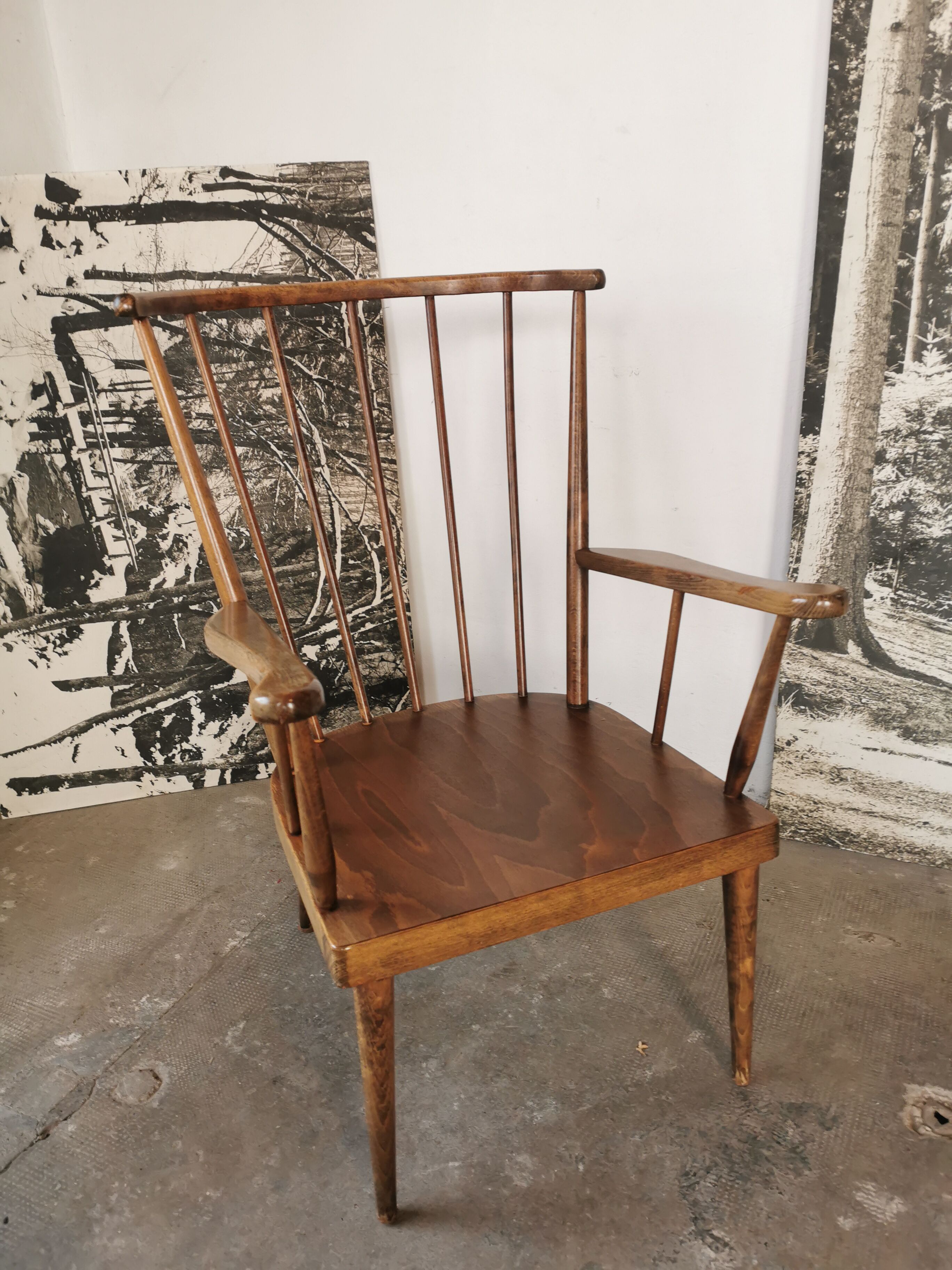 Fauteuil Baumann modèle éventail