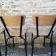 Chaises d'écoliers vintage