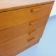 Vintage pine chest of drawers from the 1970s.