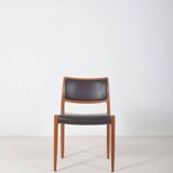 Set of 6 chairs model 80 designed by Niels Møller, 1960s