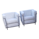Pair of designer armchairs