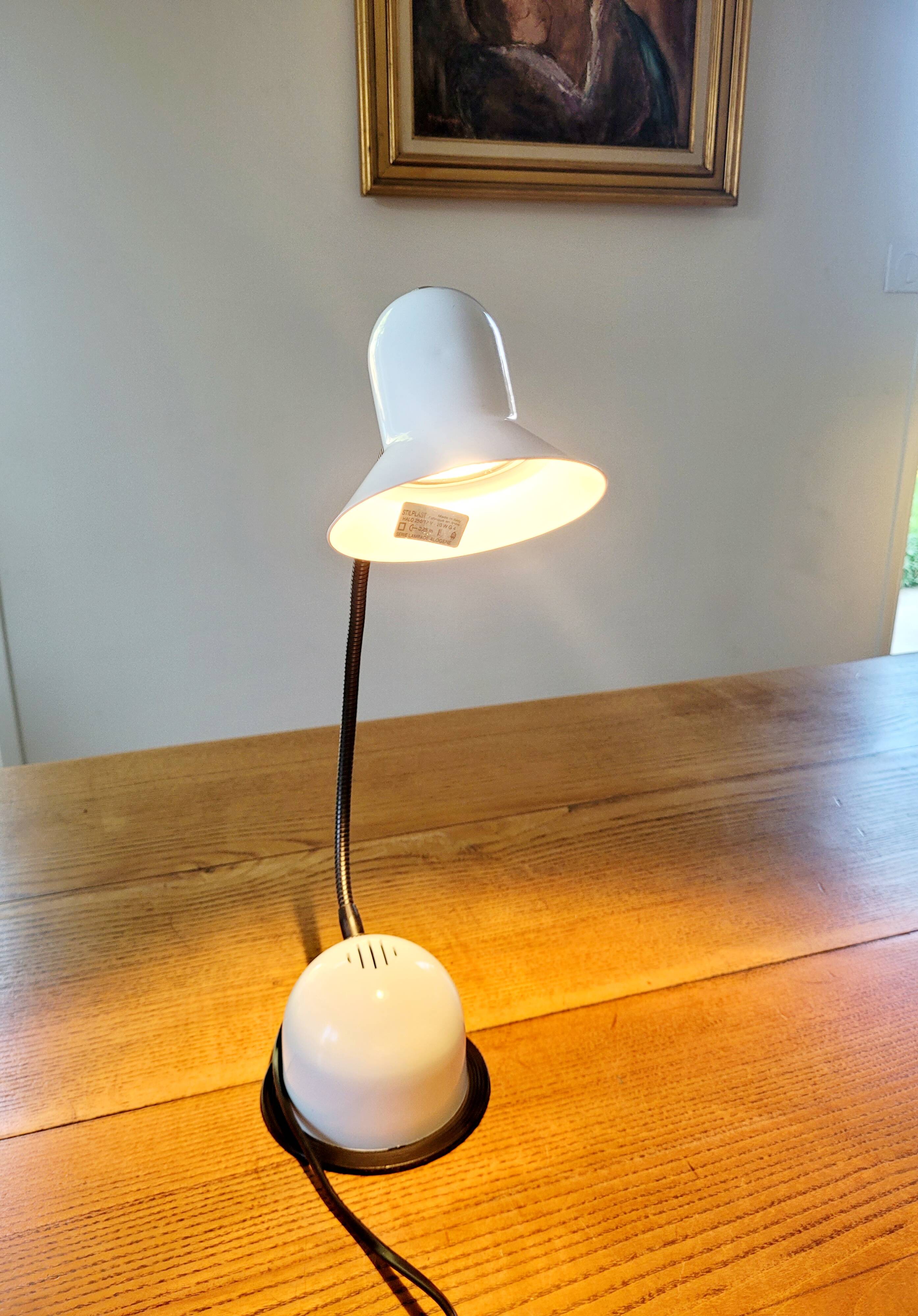 Vintage Stilplast Italy articulated table lamp