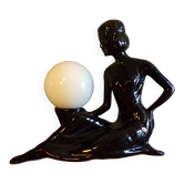 Woman ceramic lamp